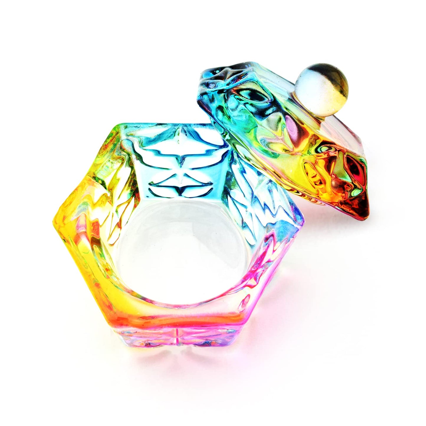 Rainbow Hexagon Dappen Dish