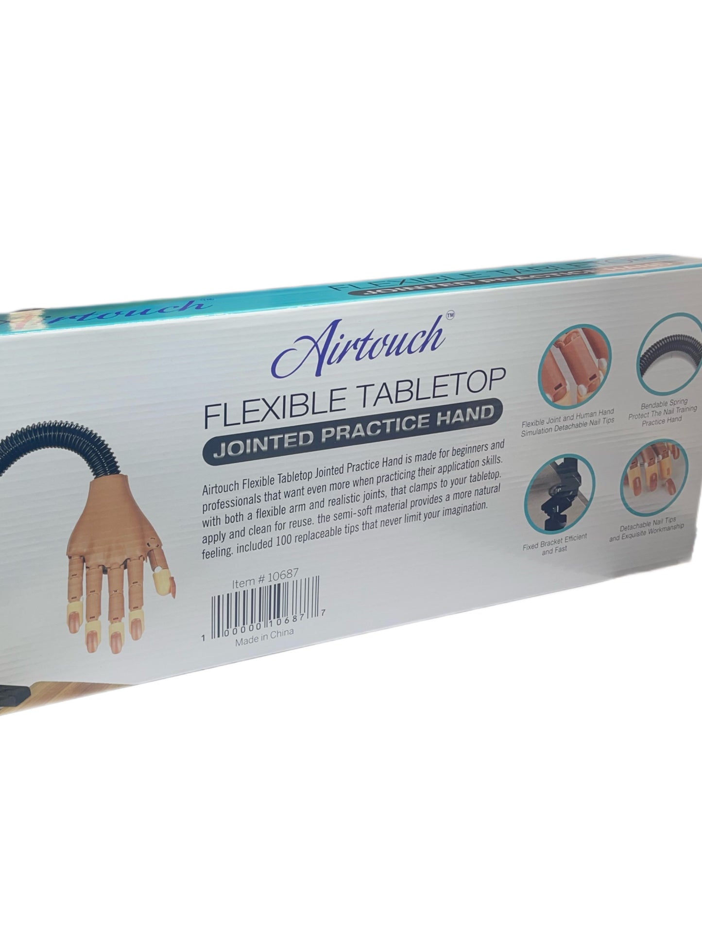 Air touch Flexible Tabletop Jointed Practice Hand
