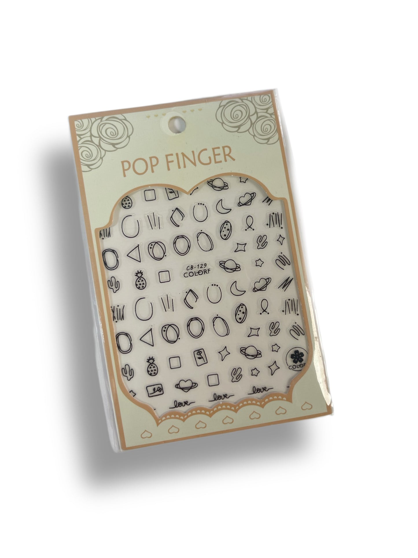 Black Shapes Stickers