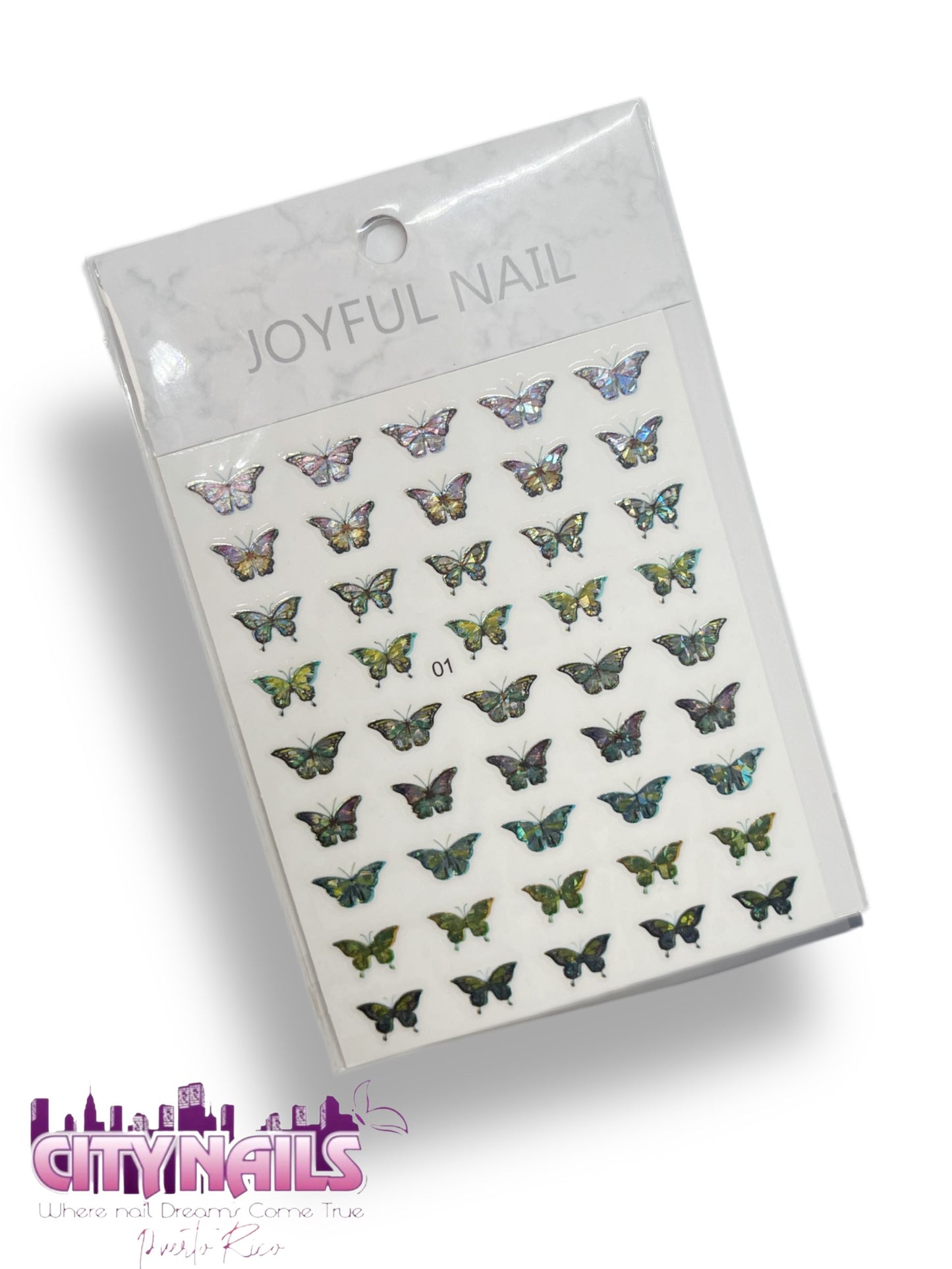 Joyful Nail Stickers: Butterflies