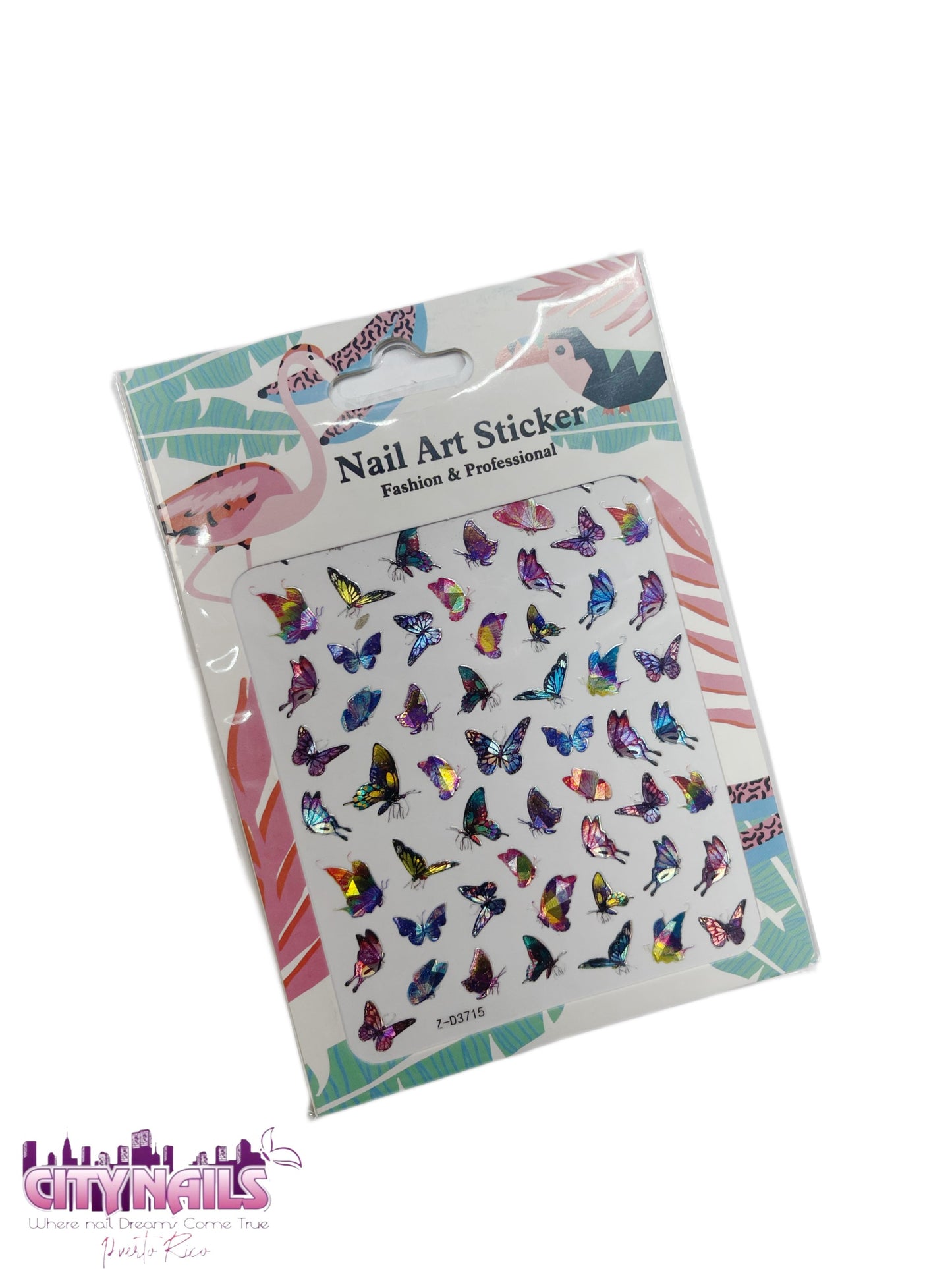 Nail Art Fashion: Holographic Butterflies