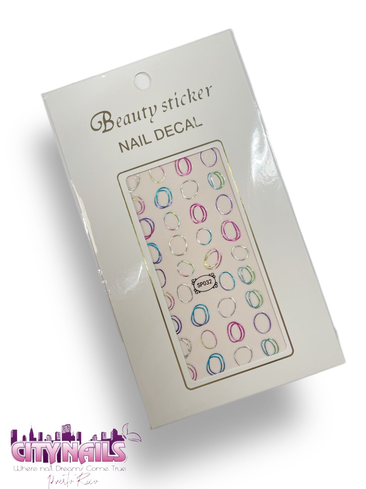 Nail Decal: Colorful Circles