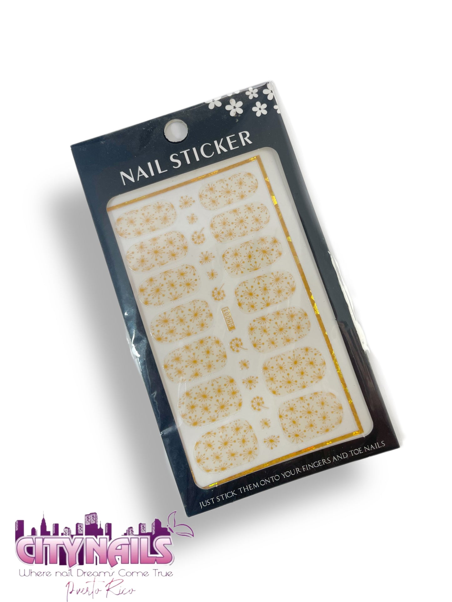Nail Stickers: Orange Shapes Ver.3