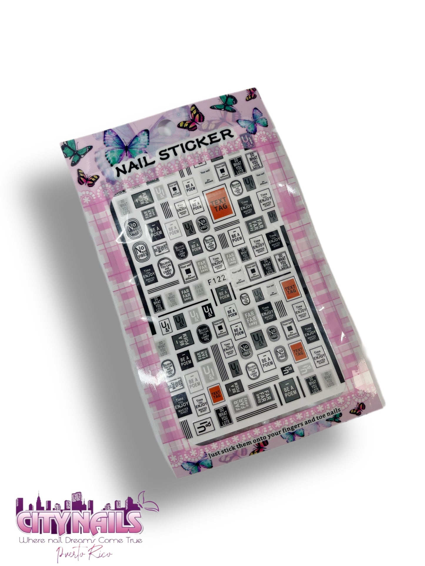 Red Text Boxes Stickers