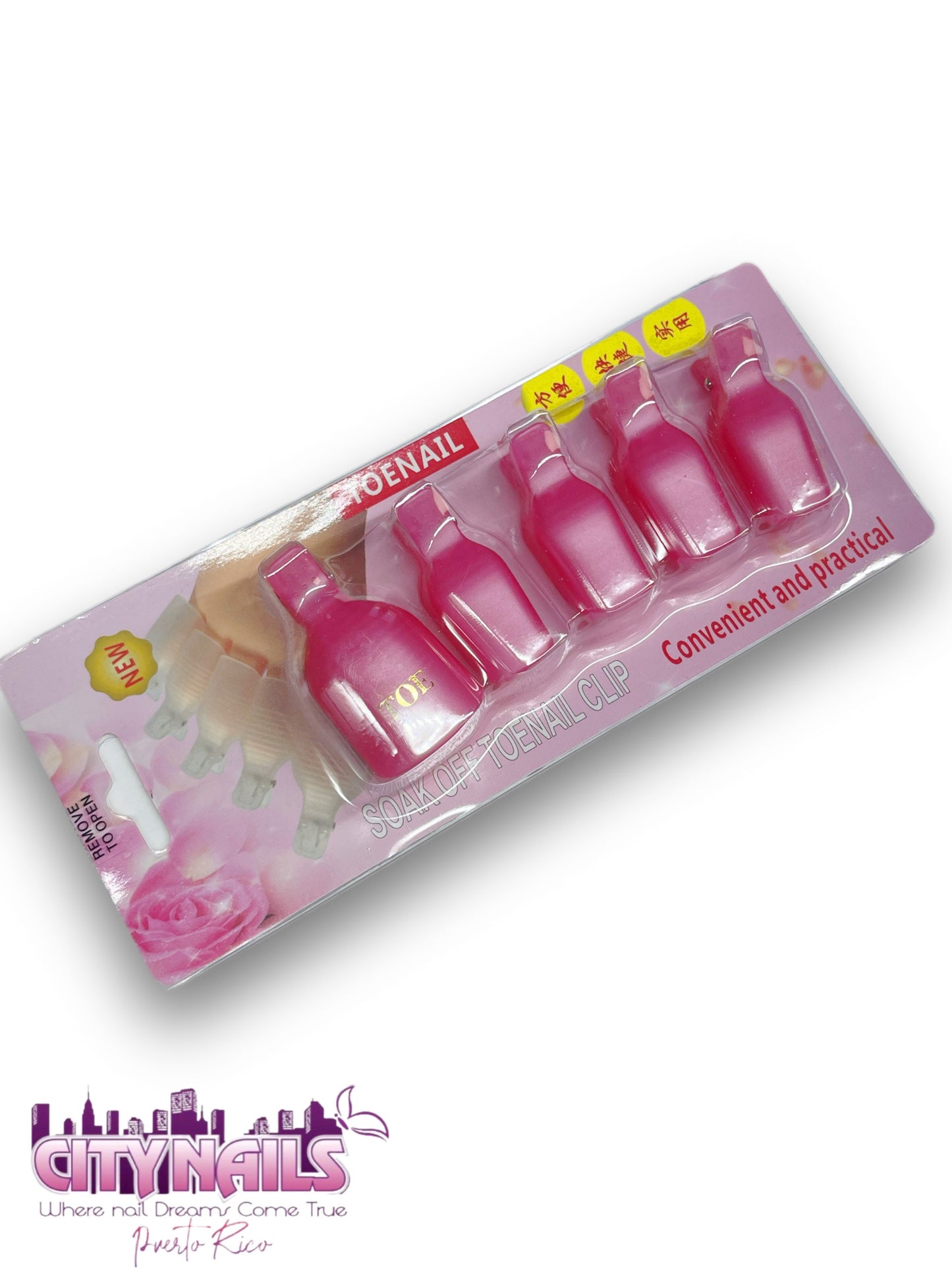 Reusable Soak Off Toe Nail Clip