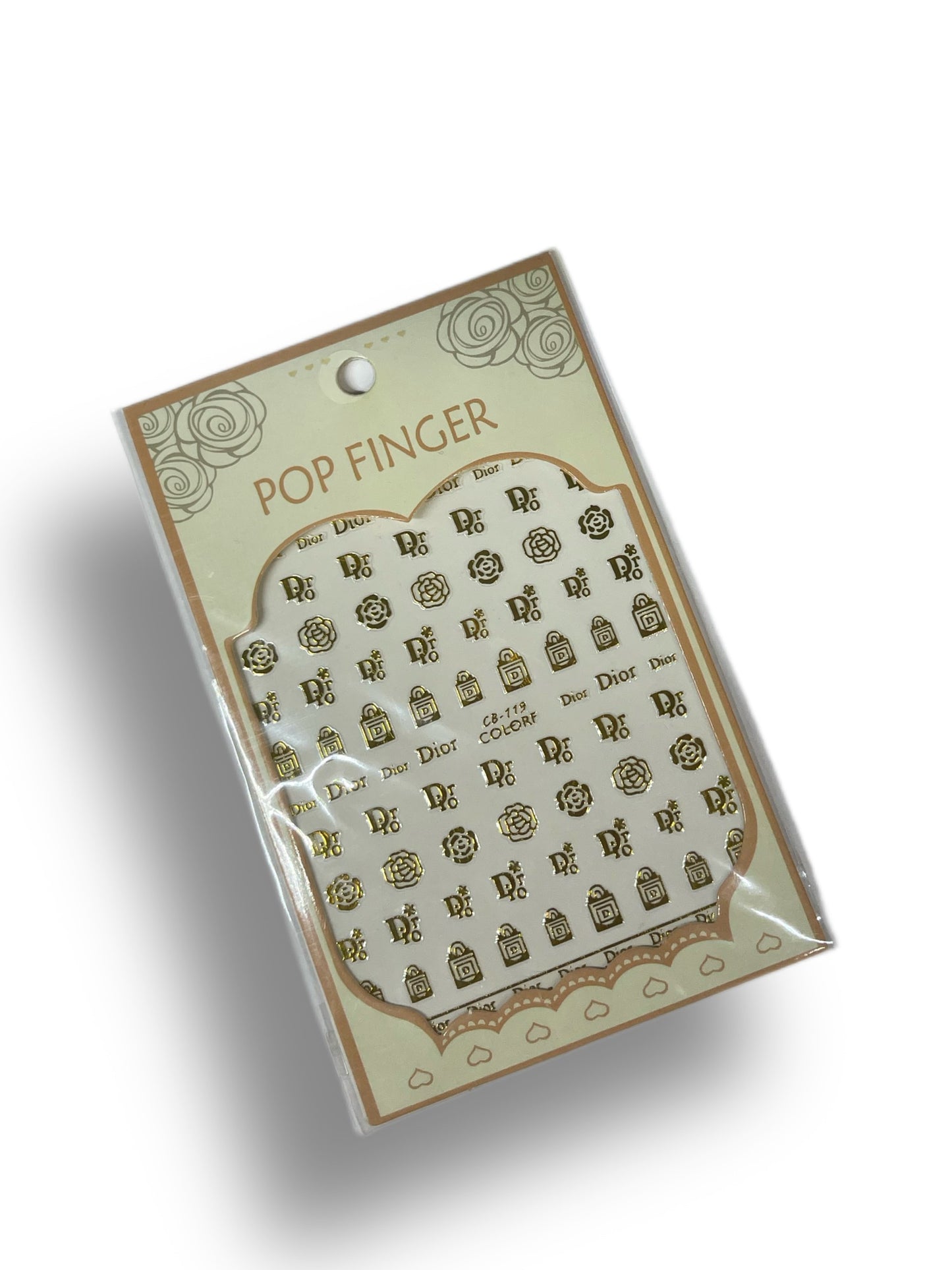 Gold Dior Stickers