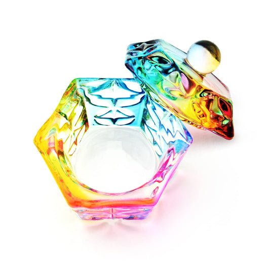 Rainbow Hexagon Dappen Dish