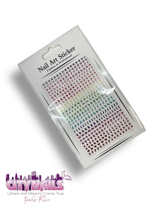 Alphabet Stickers: Rainbow