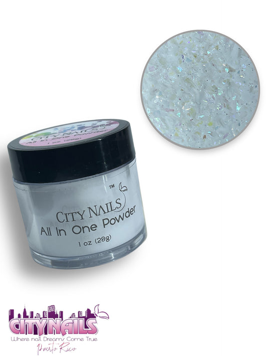 City Nails All In One Collection: White Sparkle