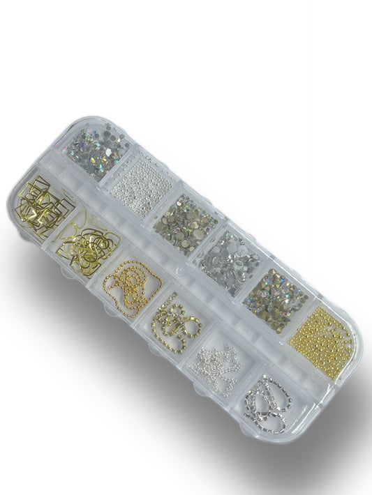 Beads & Crystals: Heart Mix