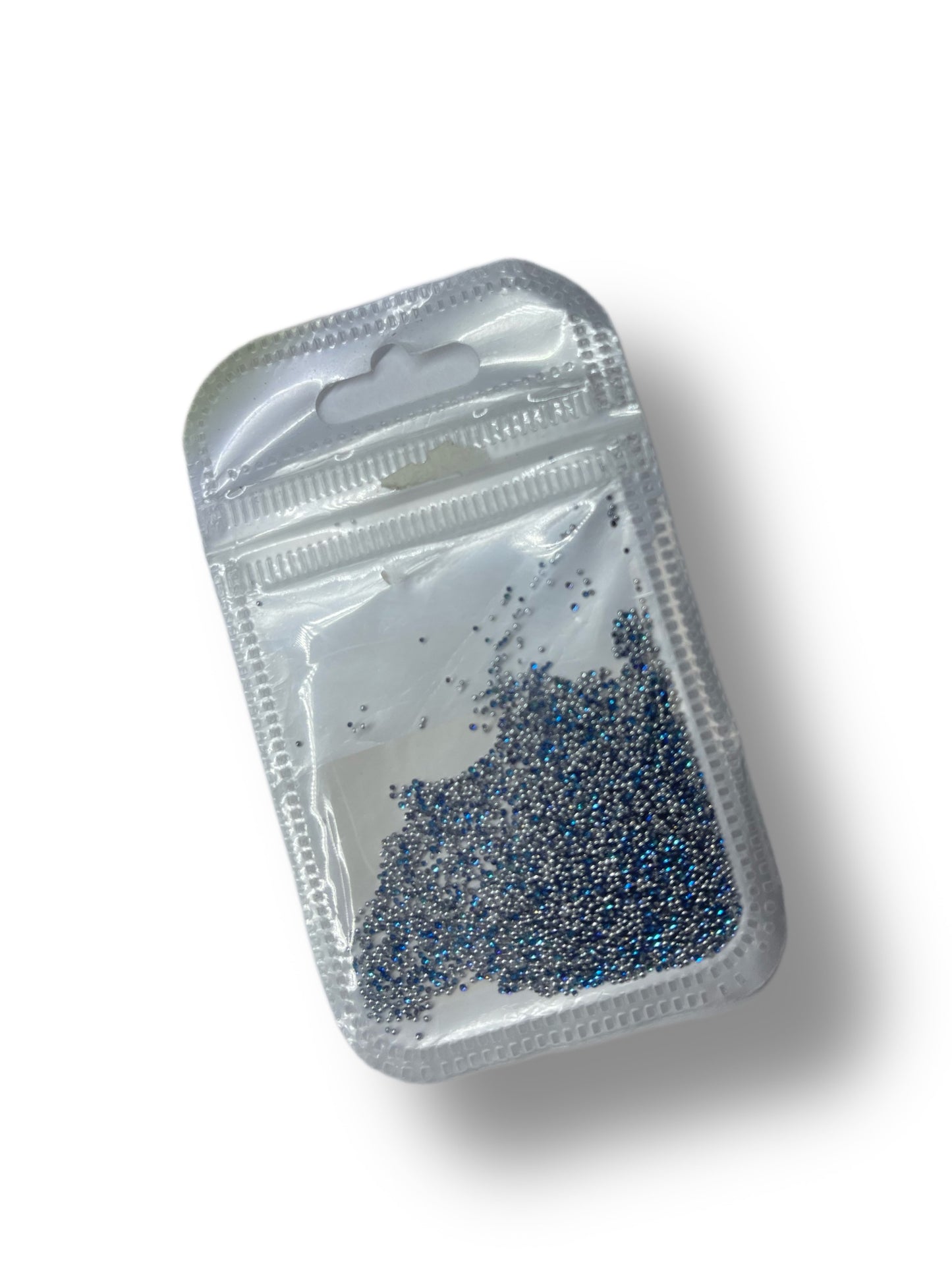 Beads: Silver & Blue
