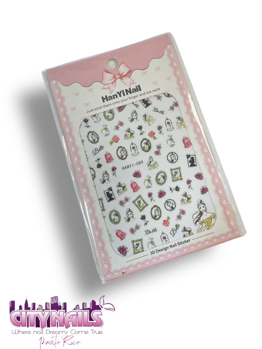 Book Princess Stickers