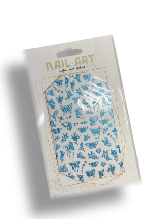 Blue Butterfly Stickers