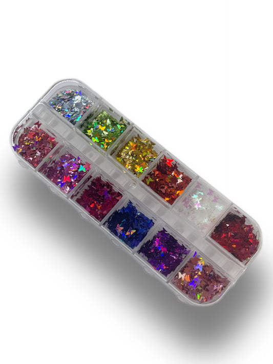 Boxed Decorations: Colorful Butterflies