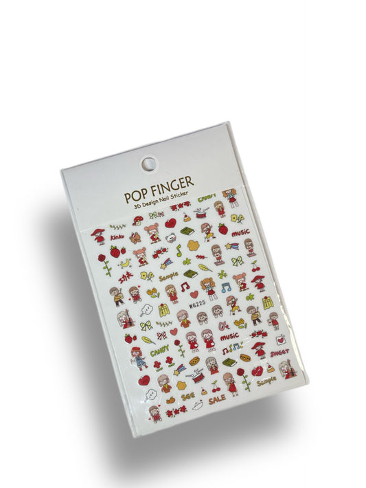 Cute Characters Ver.2 Stickers