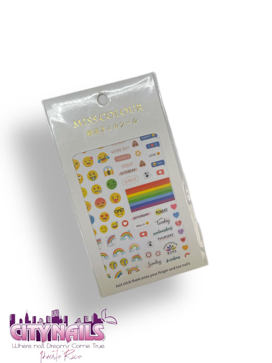 Emojis & Rainbows Stickers