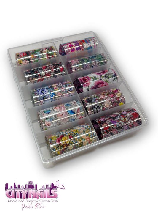 Foil Collection: Flowers & Hearts