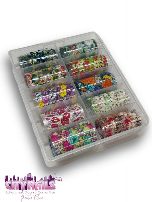 Foil Collection: Flowers & Kiss