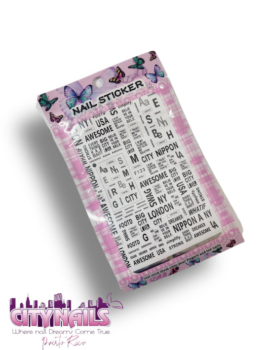Lettering Stickers