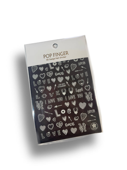 Love (White) Stickers