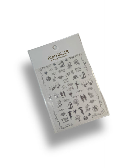 Marriage (Silver) Stickers