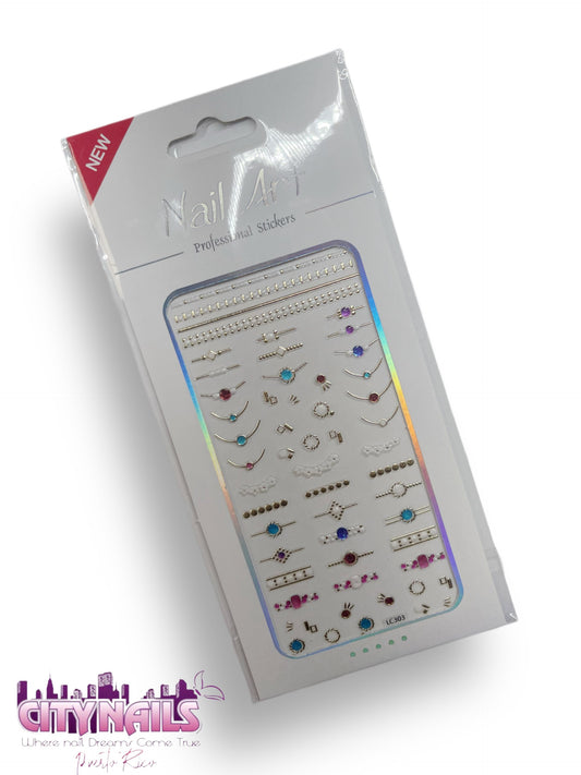 Nail Art: Jewels & Flowers