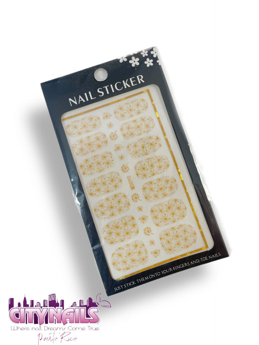 Nail Stickers: Orange Shapes Ver.3