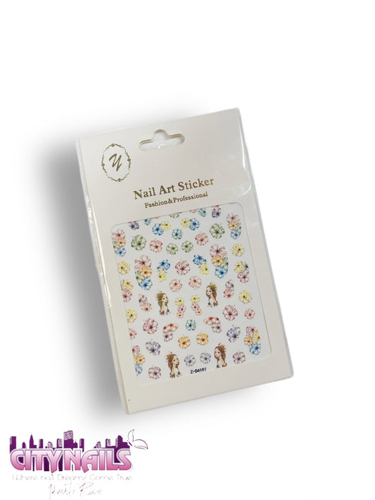 Nail Stickers: Flower Girl