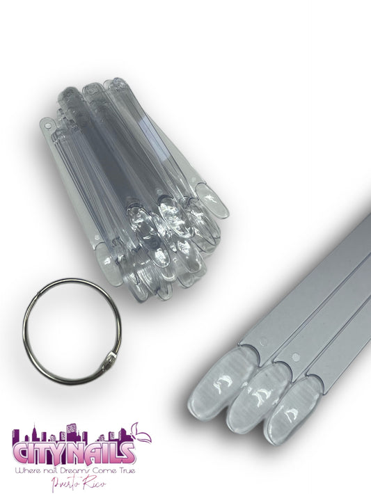 Practice Nail Tips: Oval Clear