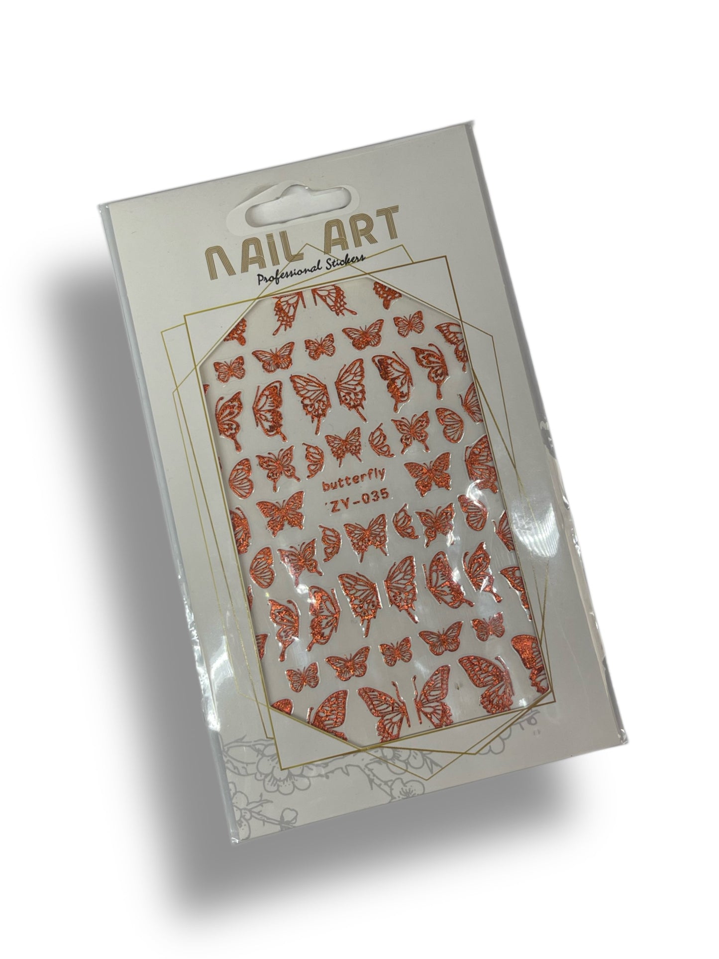 Orange Butterfly Stickers