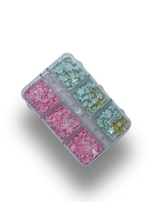 Pastel Pink & Blue Flower Box
