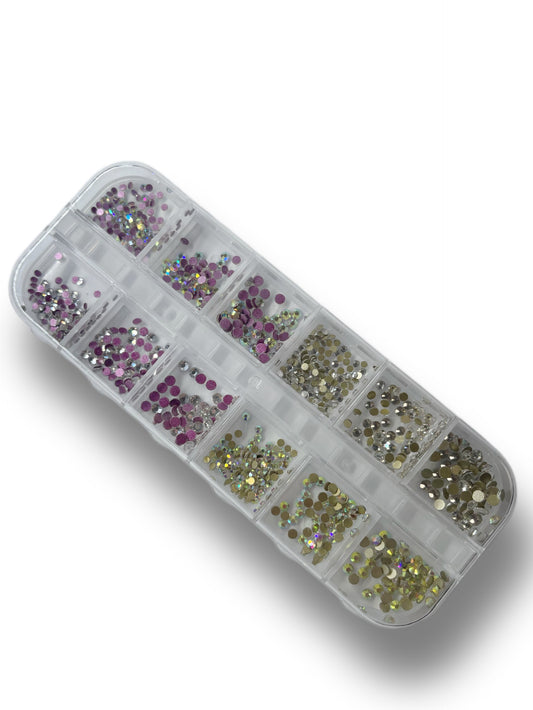 Pink & Clear Crystals Box