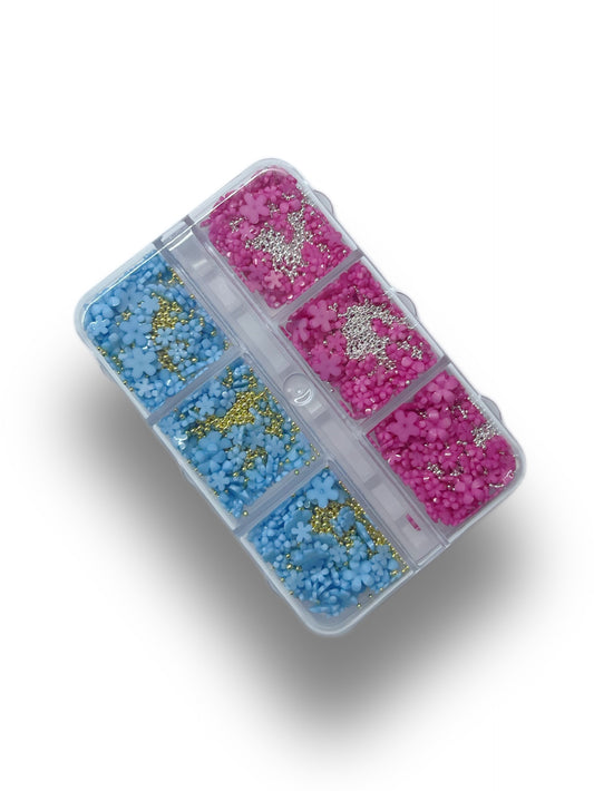 Pink & Blue Flower Box
