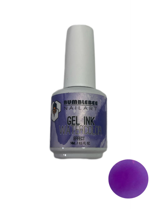 Bumblebee Gel Ink Watercolor Effect Purple